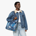 Eastpak CARRY TOTE BAG Washed Print Blue  - 2