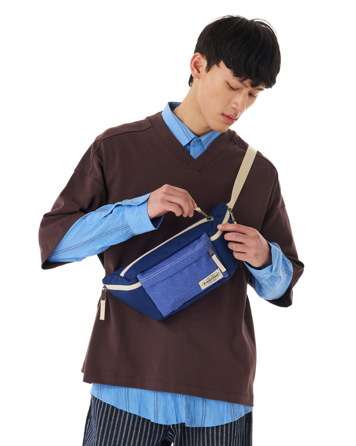 Eastpak WAIST PAK'R Mono Block Blue  - 4